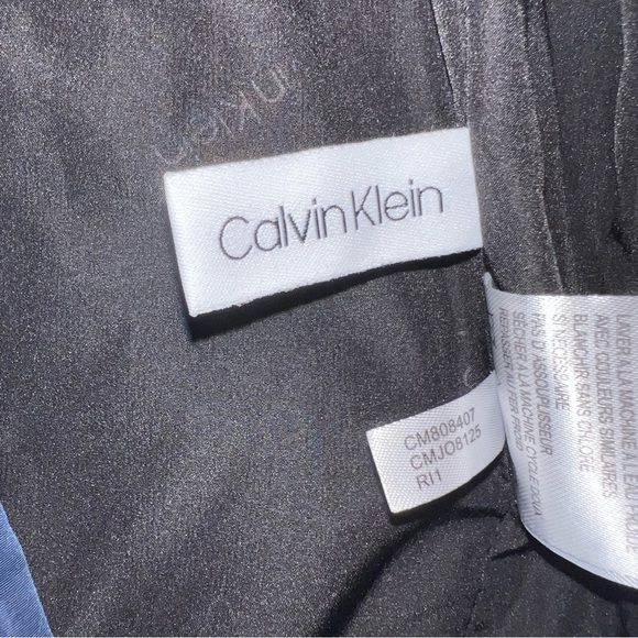 Calvin Klein Bomber Jacket Navy Blue Puffer Jacket Men’s M Not size tag see pic - Picture 9 of 14